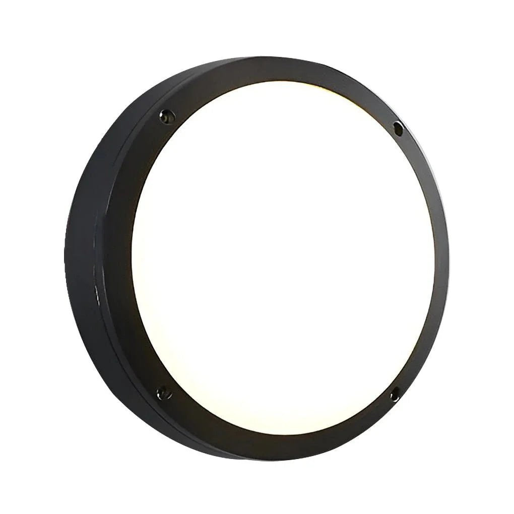 Outdoor ceiling lighting fixtures feature a sleek industrial grid flush mount design ideal for decks, patios, and porches.