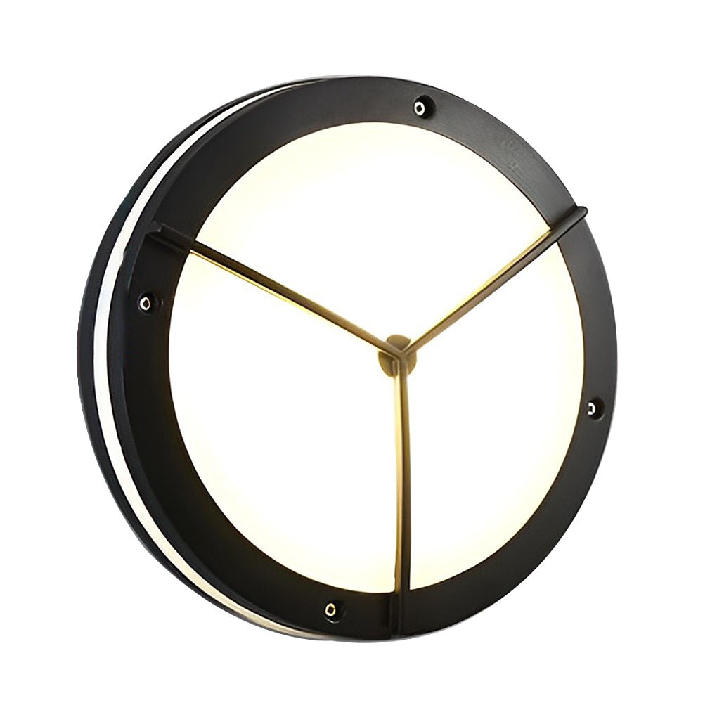 Outdoor ceiling lighting fixtures combine durability and style with industrial grid flush mount design and LED efficiency.