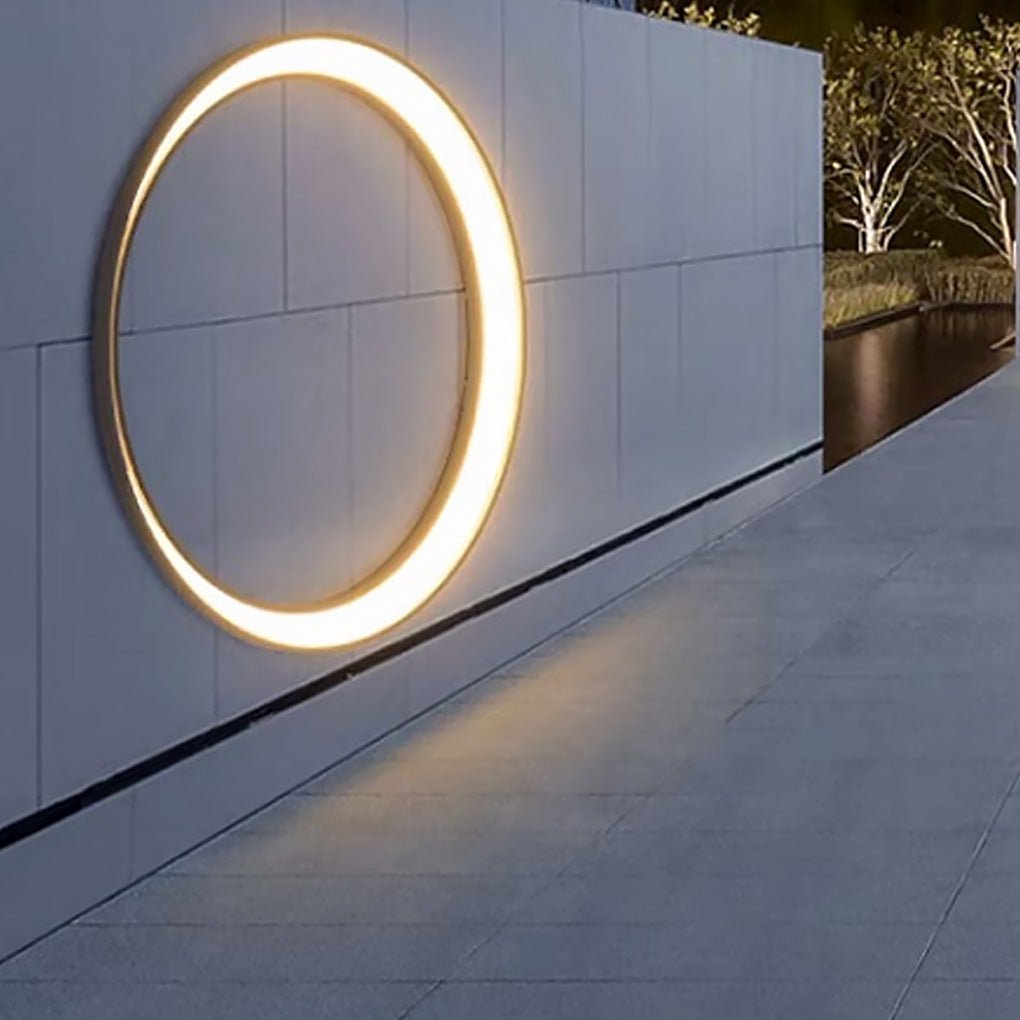 Outdoor Cylinder Wall Light Modern Moon LED Waterproof Light