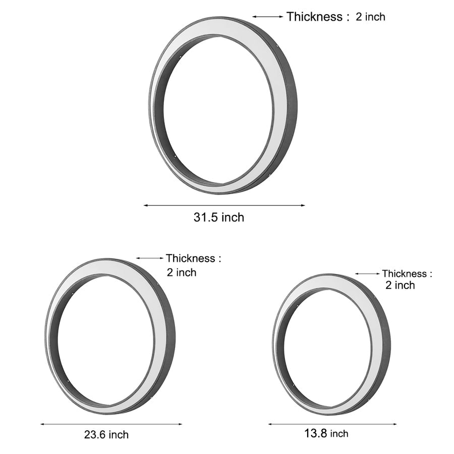Outdoor Cylinder Wall Light Modern Moon LED Waterproof Light