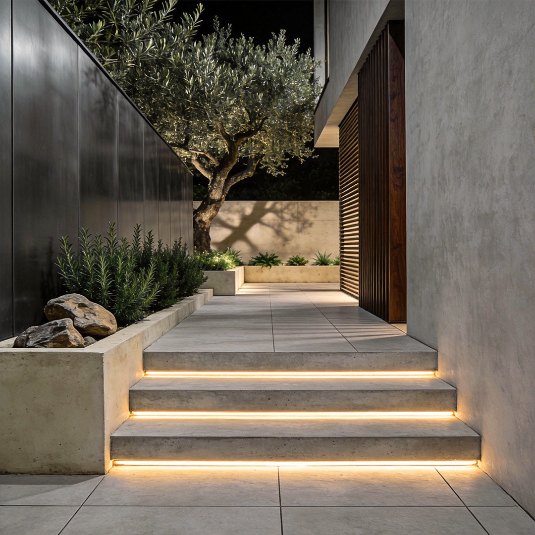 Outdoor Embedded LED Light Strips Modern Flexible Light
