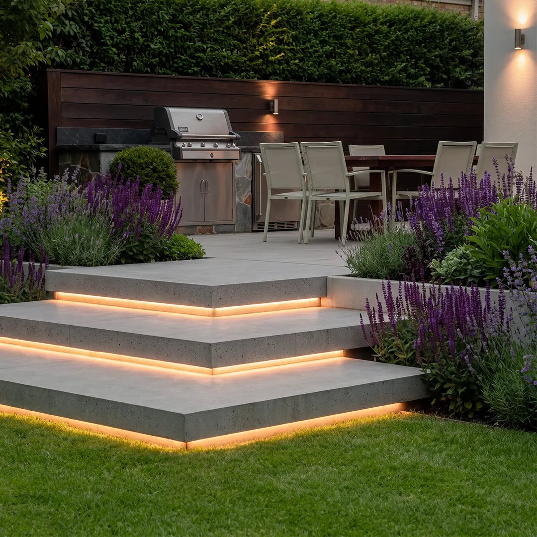 Outdoor Embedded LED Light Strips Modern Flexible Light