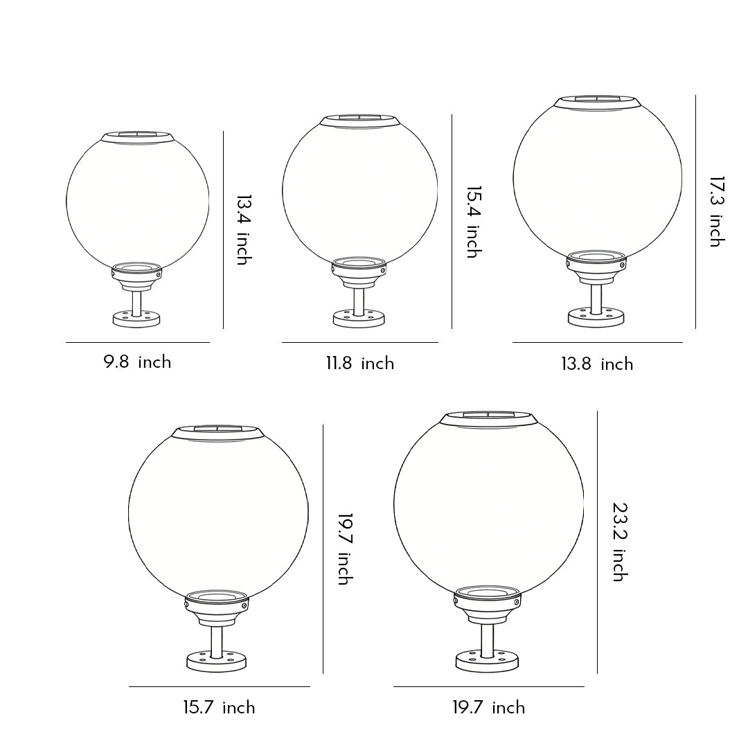 Outdoor Gate Pillar Lights Waterproof LED Solar Light