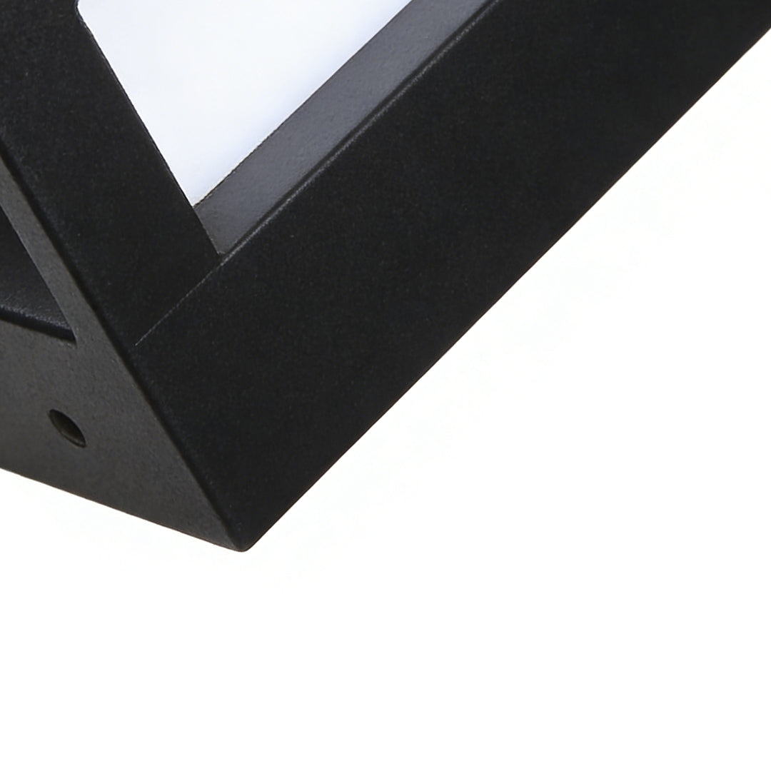 Outdoor Lights Wall Modern Geometric Black Metal Light