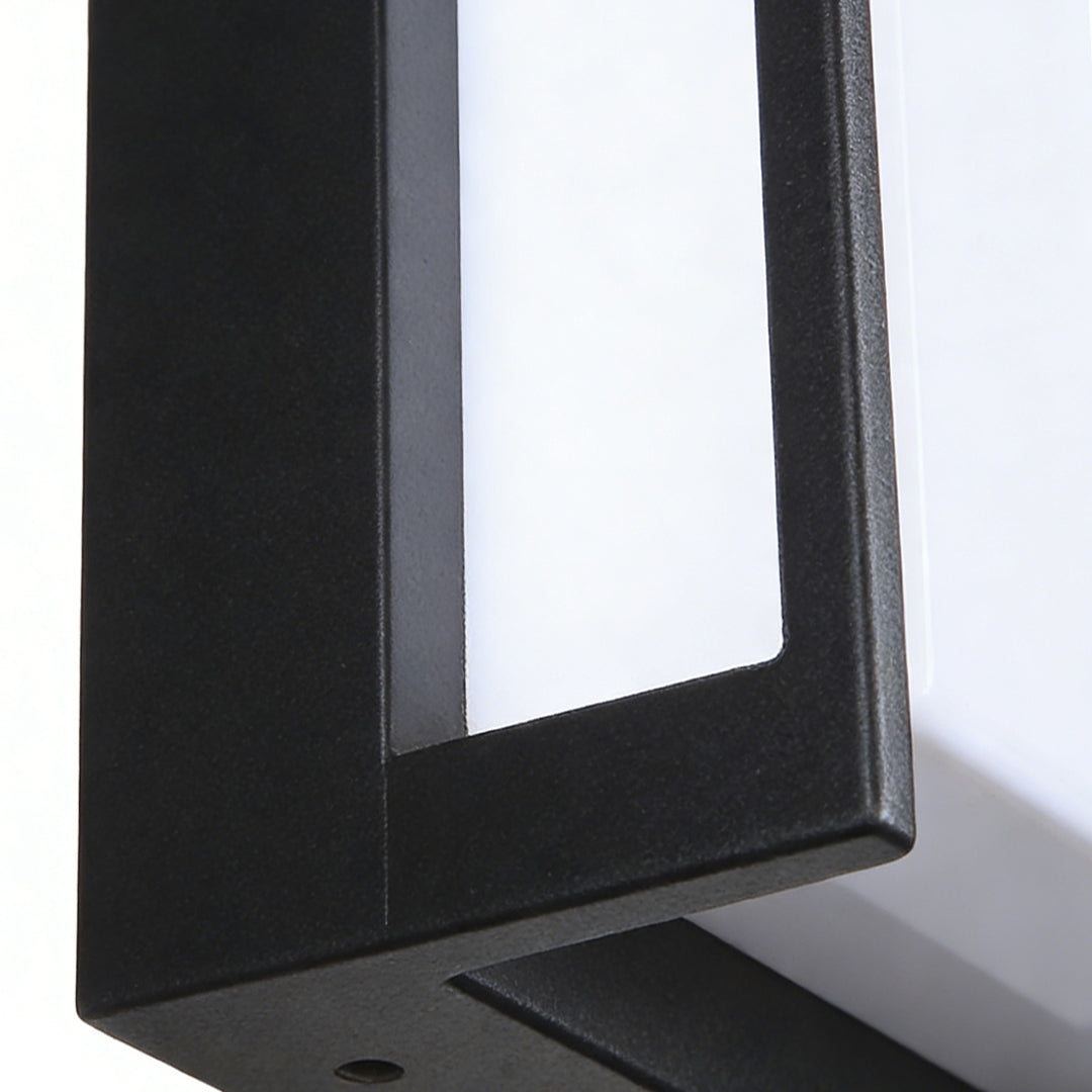 Outdoor Lights Wall Modern Geometric Black Metal Light