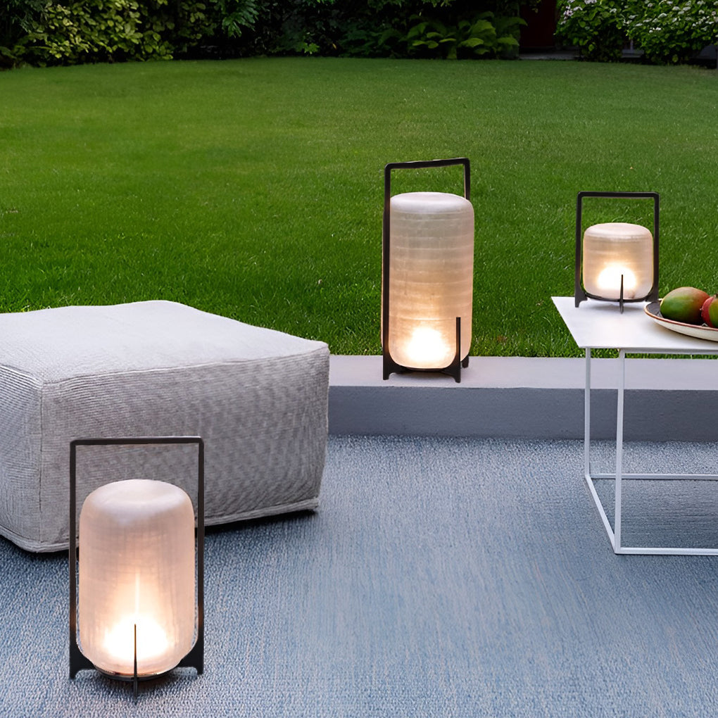 Outdoor Modern Handle Lantern Modern Waterproof LED Light