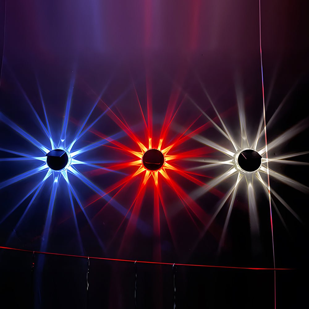 Outdoor Patio Solar Lights Petal Light Design Wall Lamp