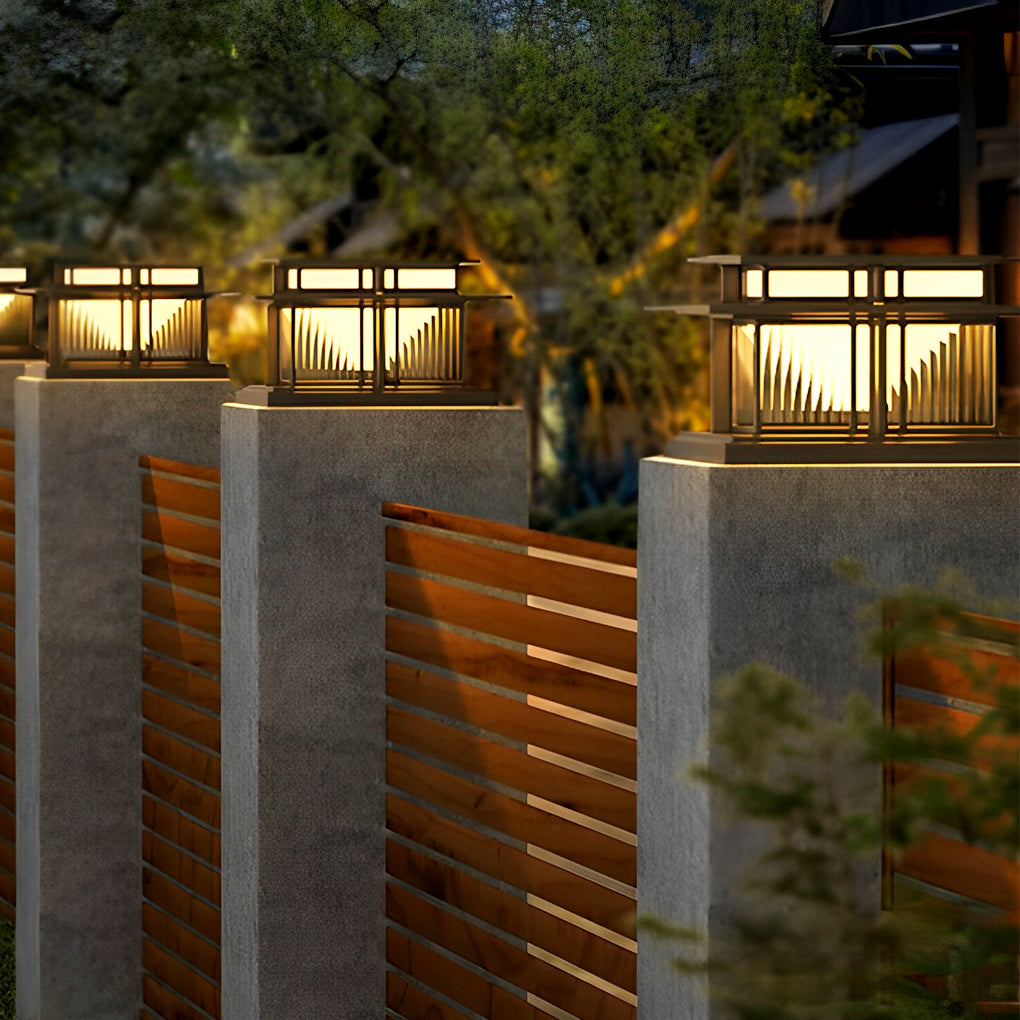 Porch Pillar Lights Outdoor Waterproof LED Modern Light