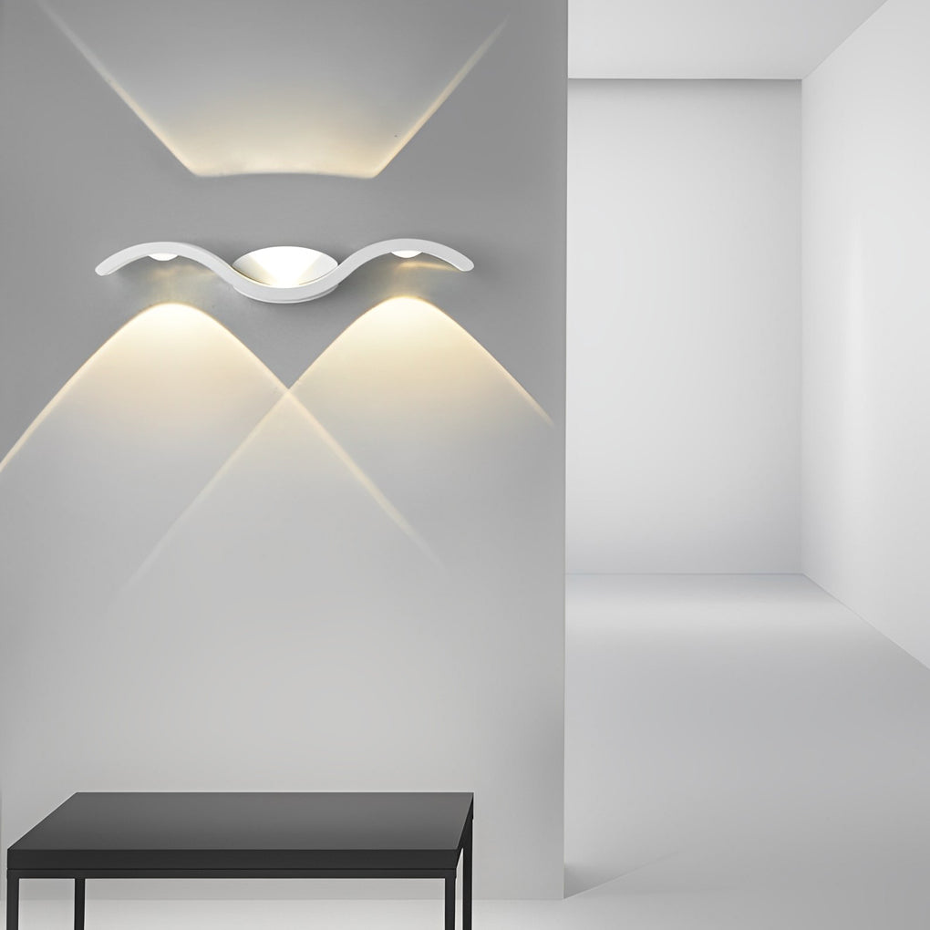Wave Wall Sconce Outdoor Creative Up-Down LED Light