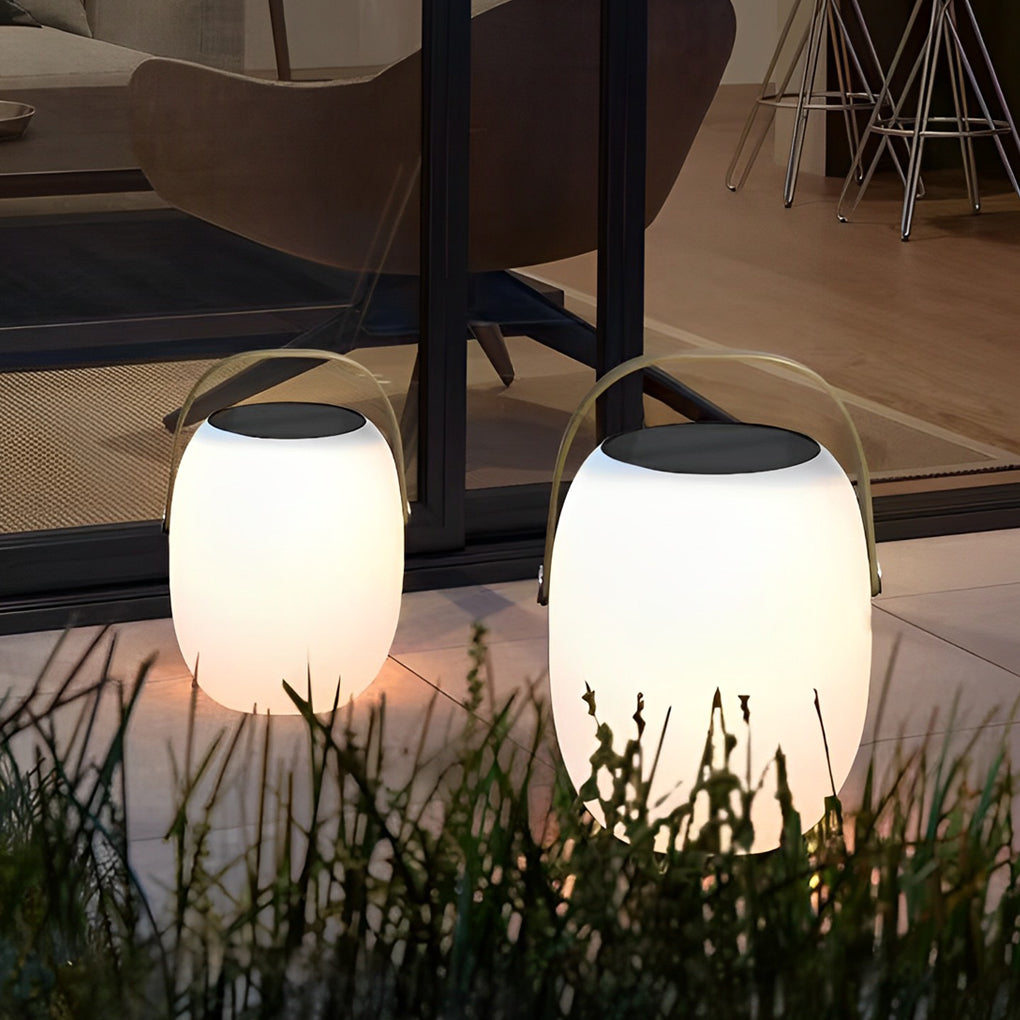 Outdoor Solar Floor Lanterns Portable Lantern LED Light