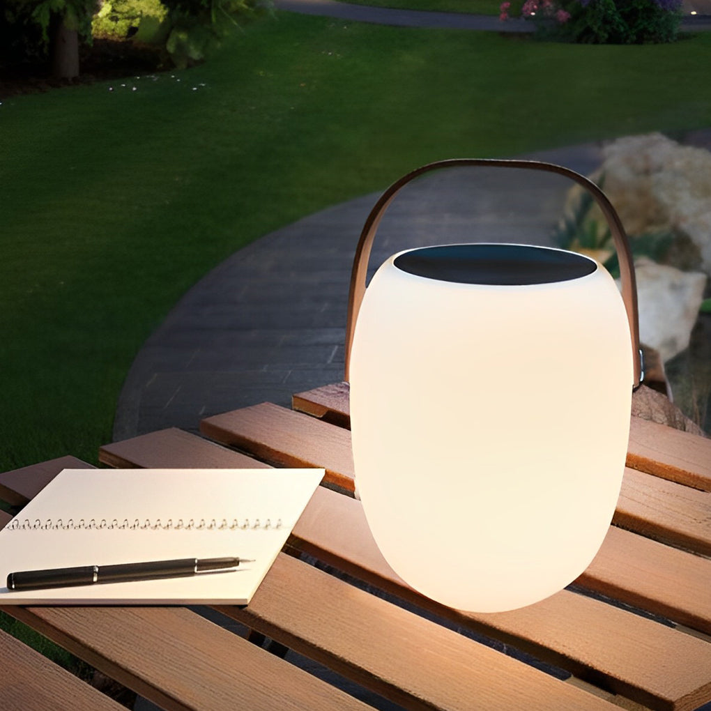 Outdoor Solar Floor Lanterns Portable Lantern LED Light