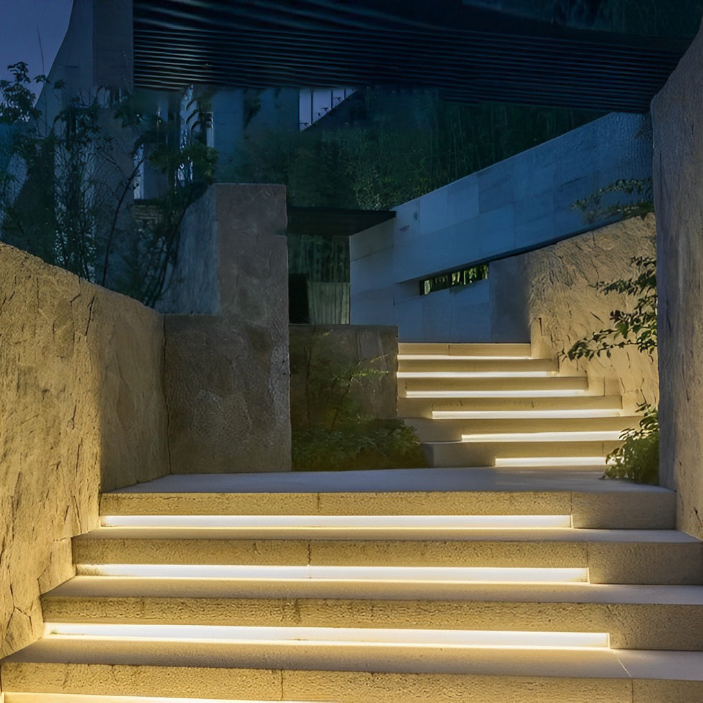 Outdoor Stair Lighting Strips Silicone White LED Light