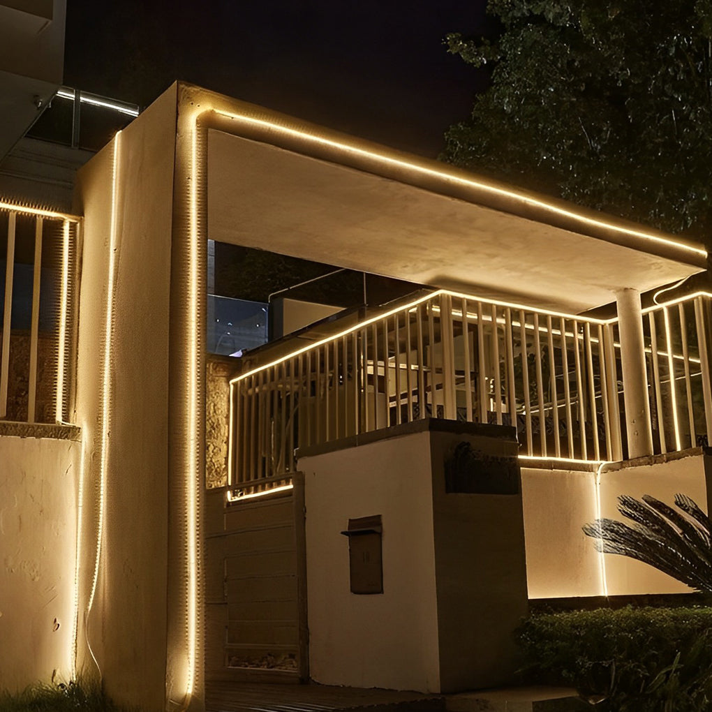 Outdoor Stair Lighting Strips Silicone White LED Light