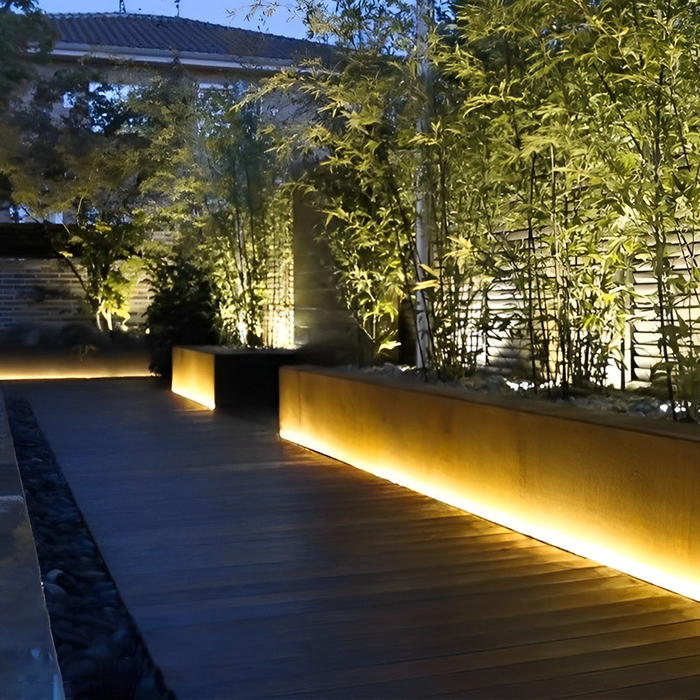 Outdoor Stair Lighting Strips Silicone White LED Light
