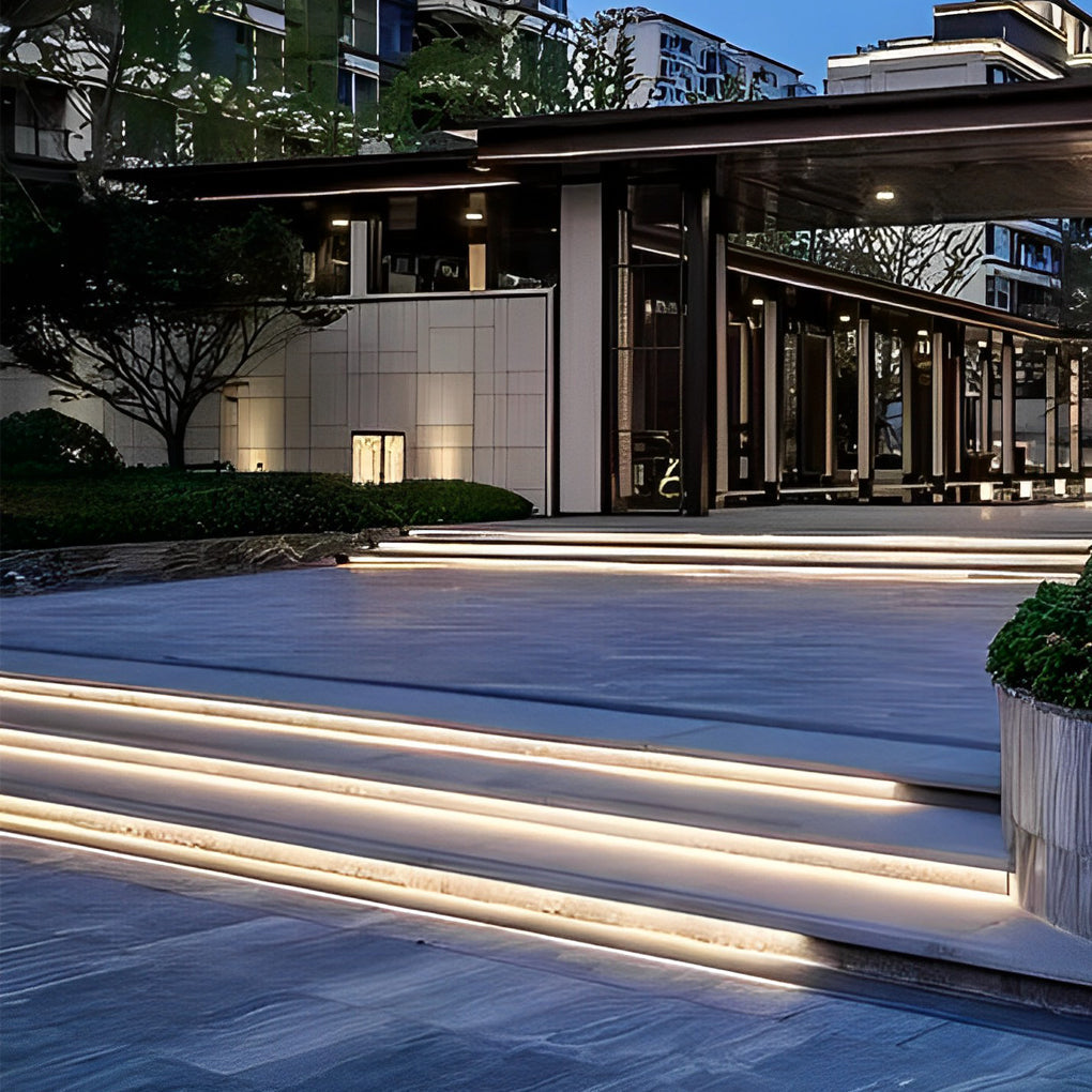 Outdoor Stair Lighting Strips Silicone White LED Light