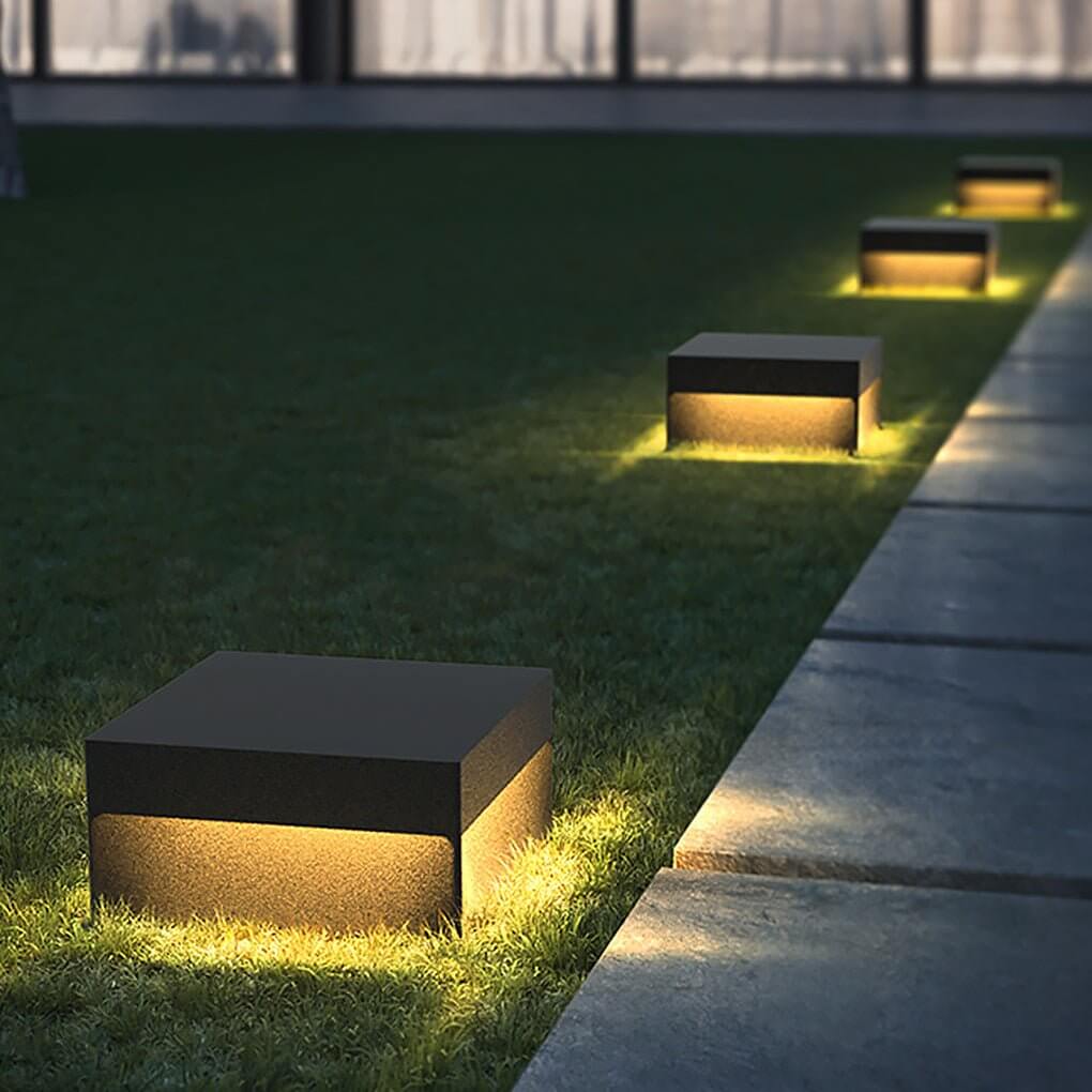 Square Pillar Lights Modern Waterproof Outdoor Fence Light