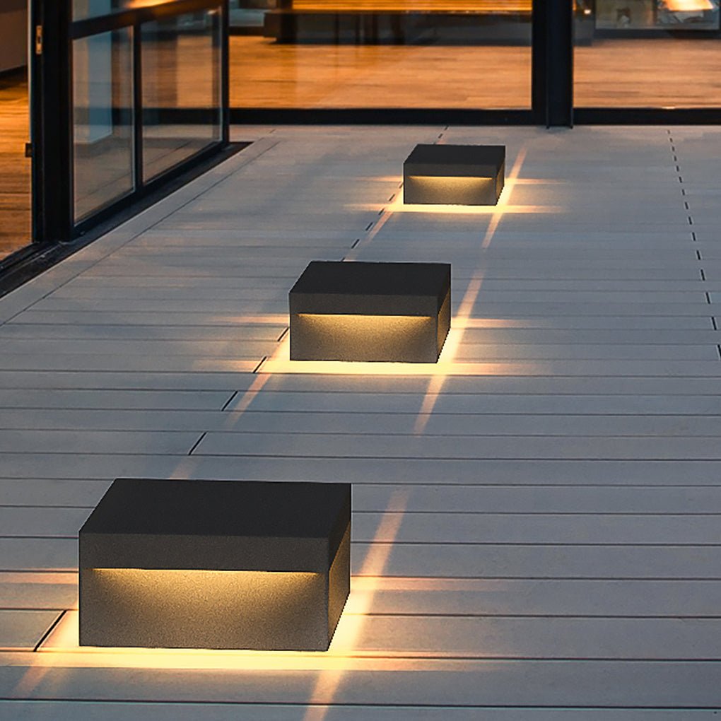Square Pillar Lights Modern Waterproof Outdoor Fence Light