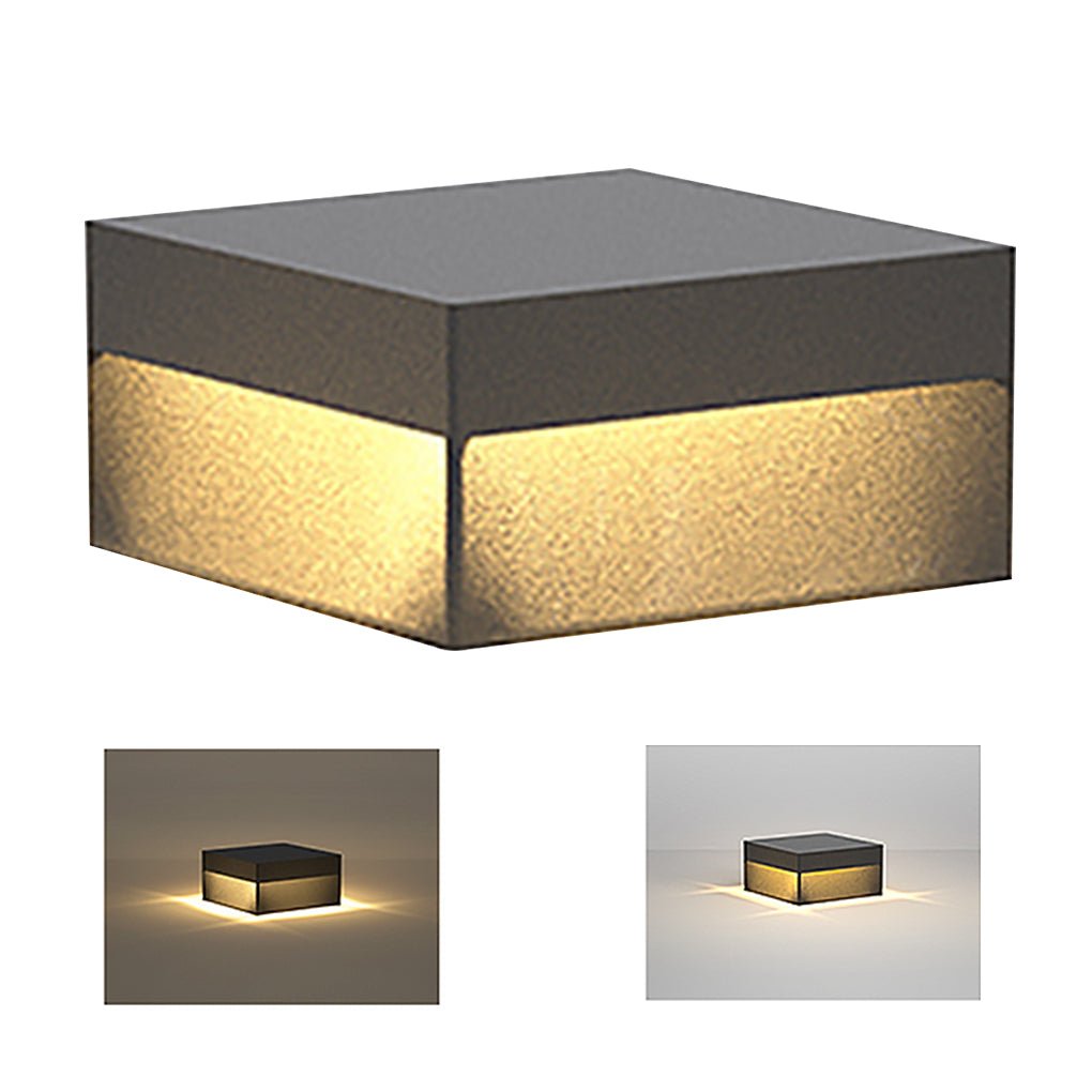 Square Pillar Lights Modern Waterproof Outdoor Fence Light