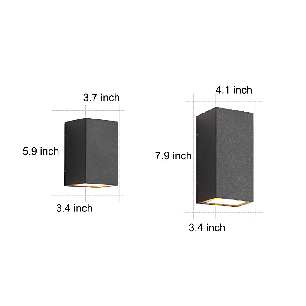 Outside up down Wall Lights Courtyard Waterproof LED Light