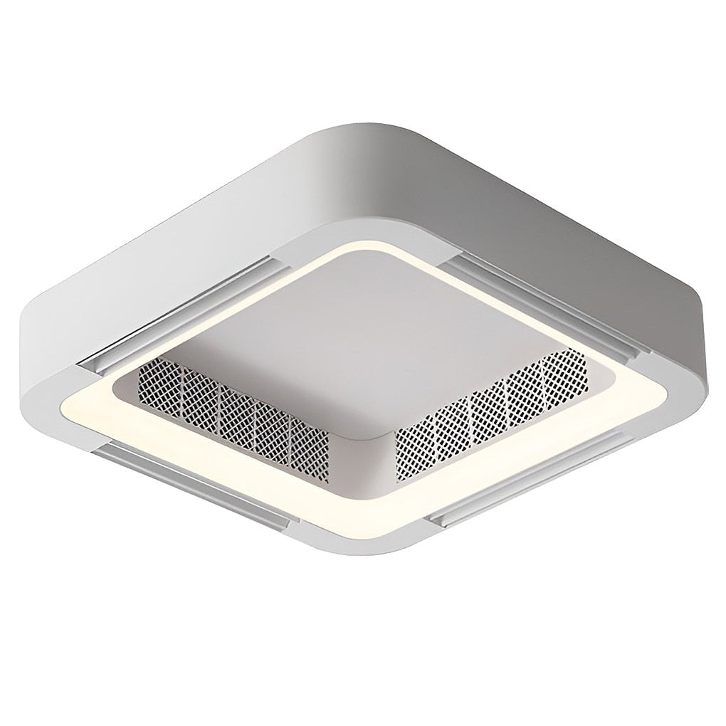 Low Profile Bladeless Ceiling Fan with Light Inverter LED Light