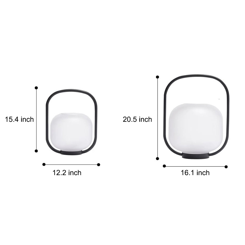 Portable Solar Lantern Waterproof LED Rechargeable Outdoor Handle Lamp