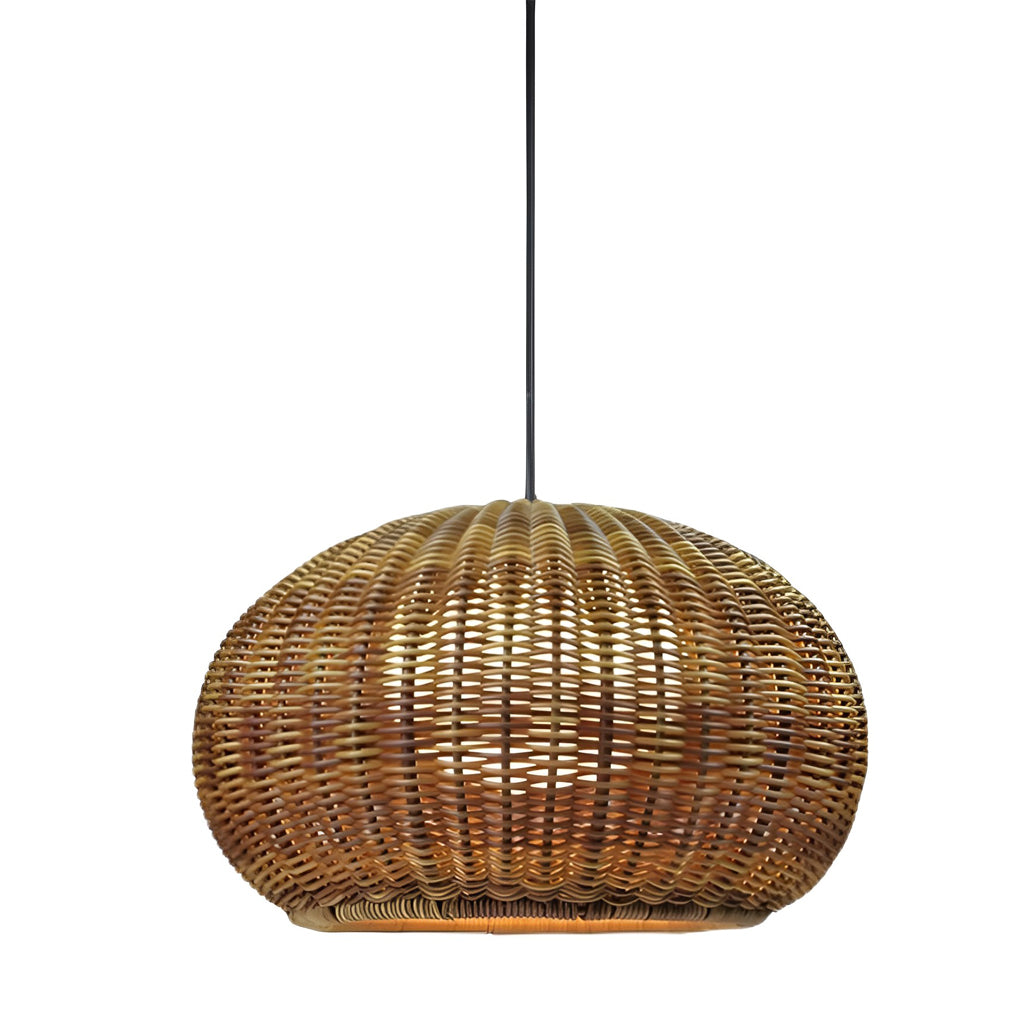Rattan Outdoor Pendant Light Modern Waterproof Lights