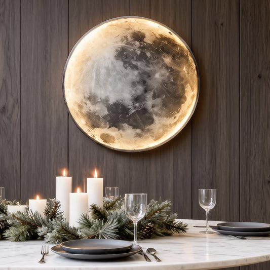 Full Moon Lamp Wall Modern Round LED Artistic Lamp