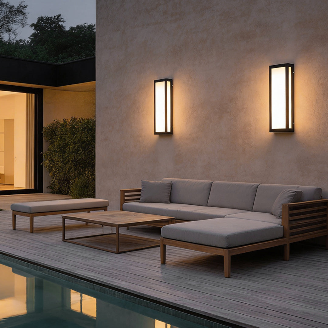 Rectangle Outdoor Wall Lighting Modern LED Waterproof Light