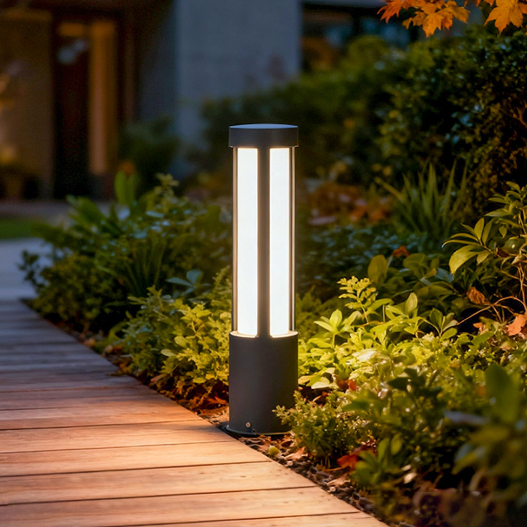 Residential Bollard Lights Modern Cylindrical LED Landscape Light