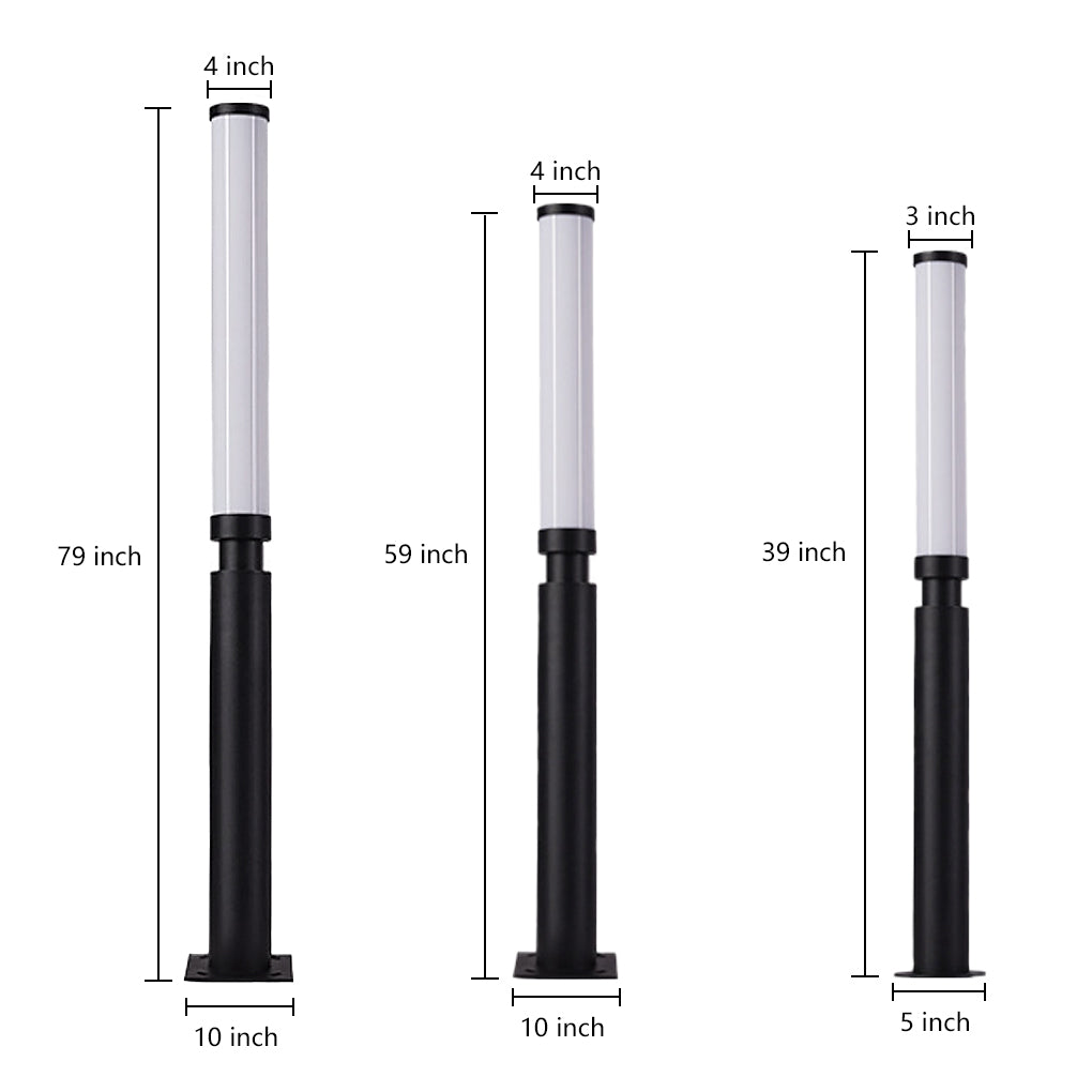 Residential Bollard Lights Outdoor Waterproof Garden Light