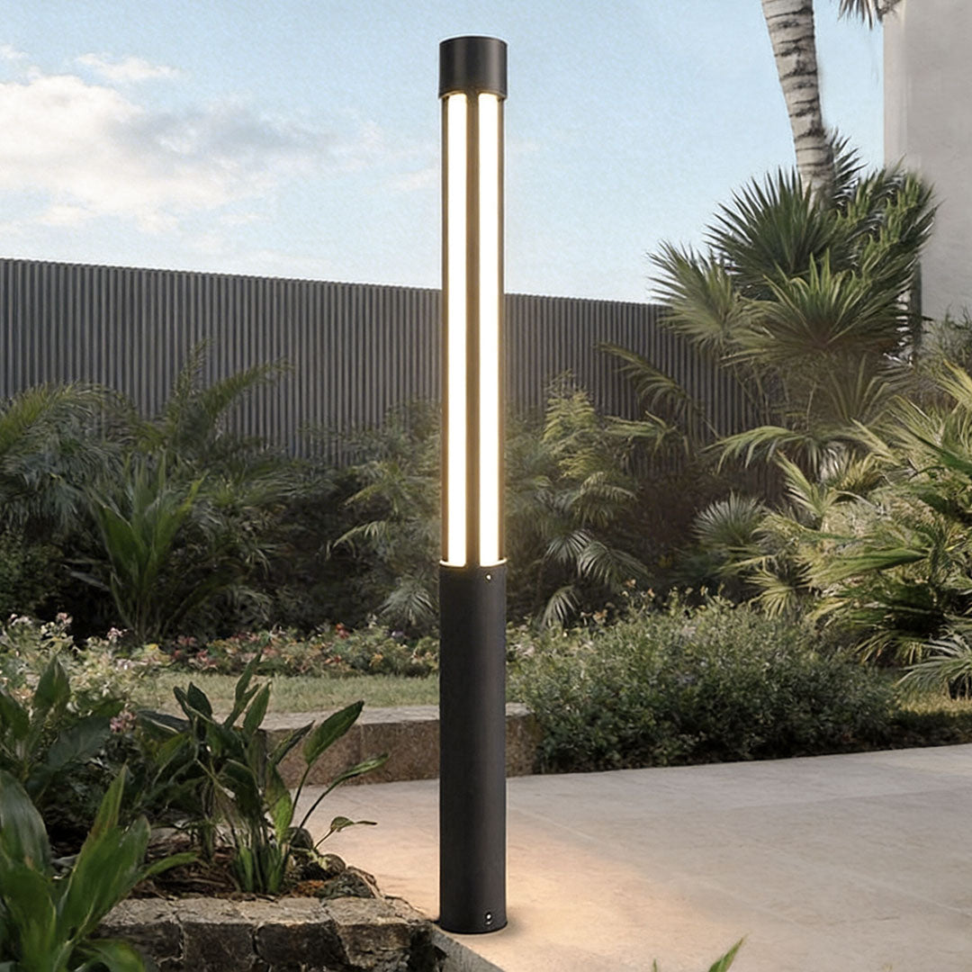 Residential Bollard Lights Modern Cylindrical LED Landscape Light