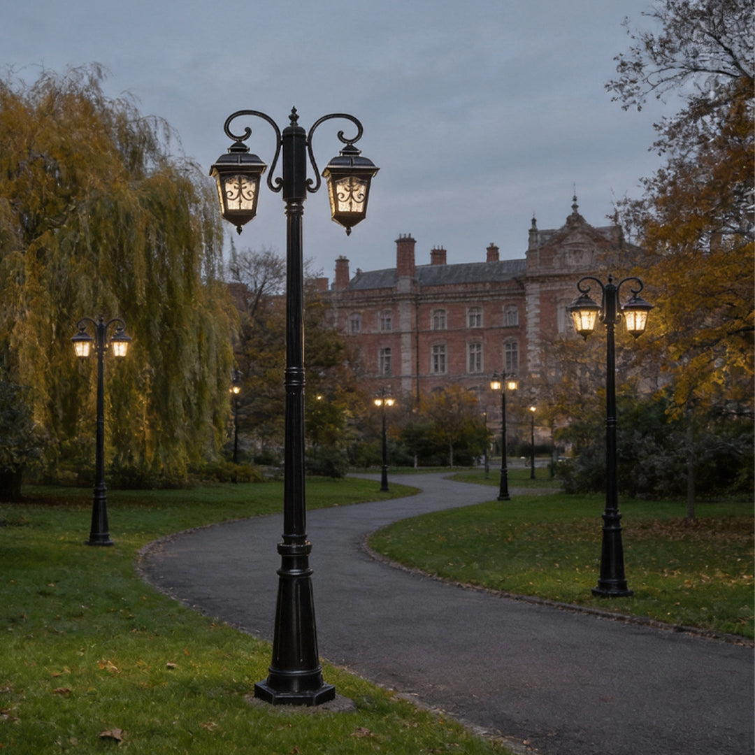 Retro Outdoor Lamp Post European Waterproof Street Light
