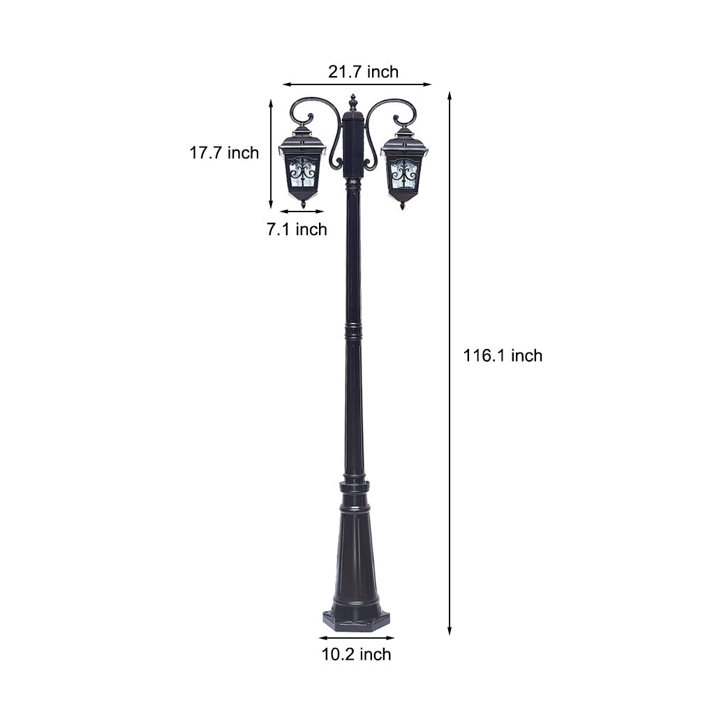 Retro Outdoor Lamp Post European Waterproof Street Light