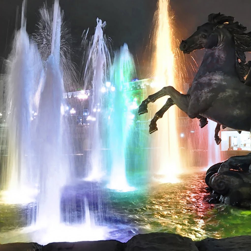 Water Fountain Lights LED Waterproof Stainless Steel Lamp