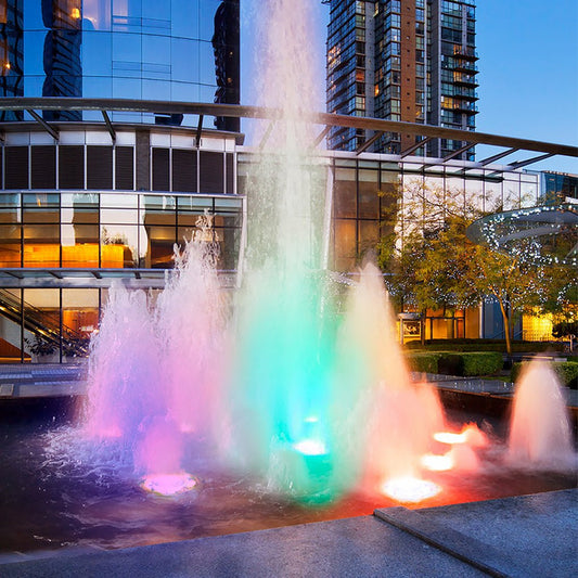 Water Fountain Lights LED Waterproof Stainless Steel Lamp