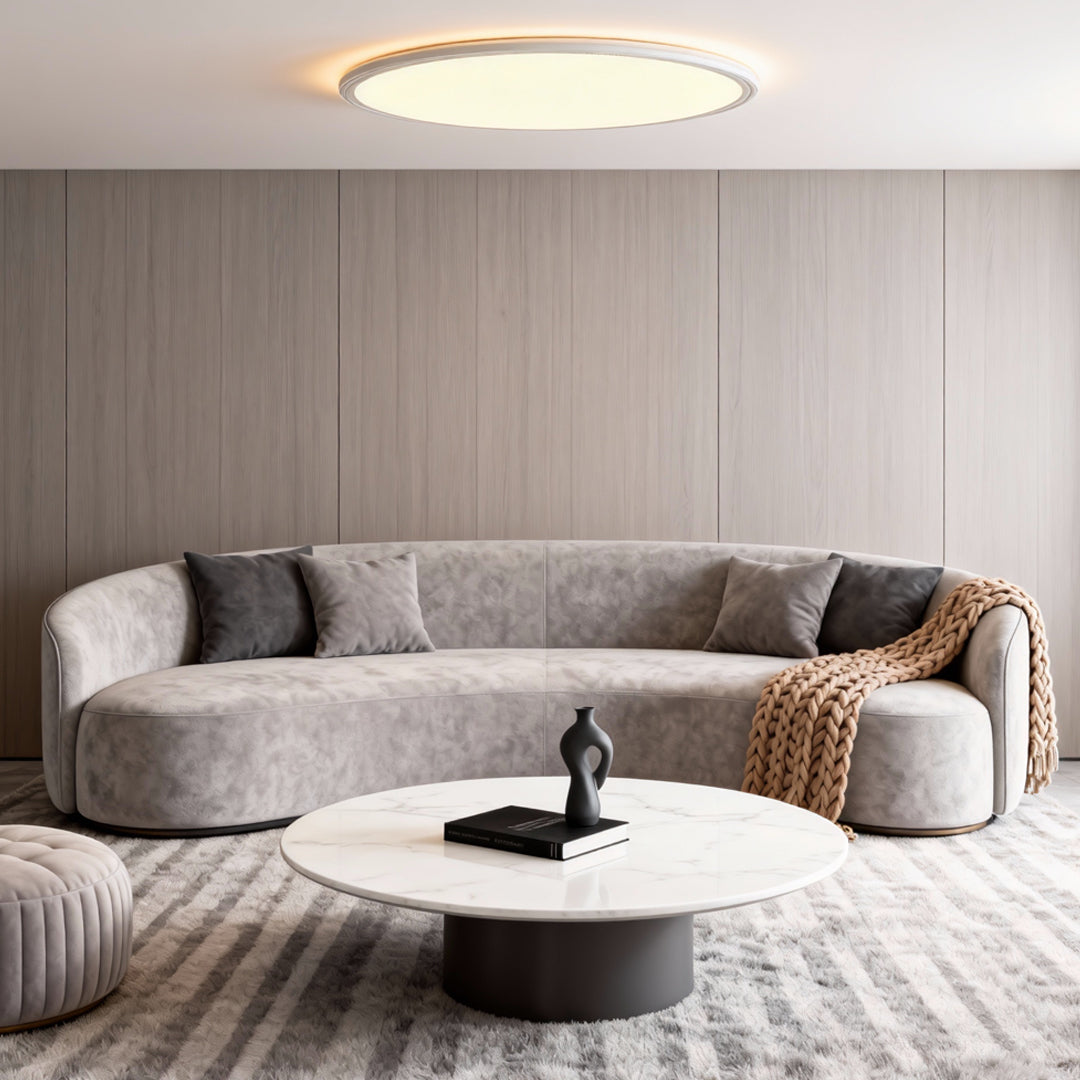 Round LED Ceiling Lights Modern Ultra-Thin Recessed Light