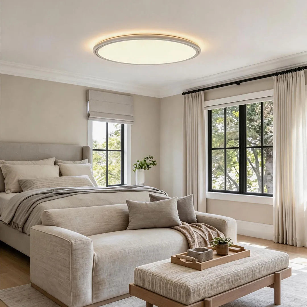 Round LED Ceiling Lights Modern Ultra-Thin Recessed Light