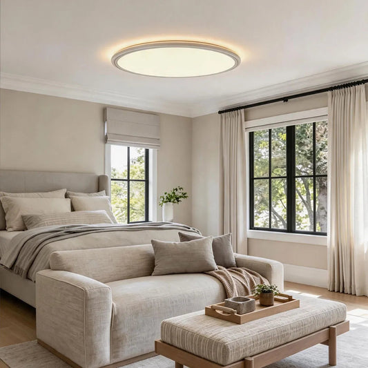 Round LED Ceiling Lights Modern Ultra-Thin Recessed Light