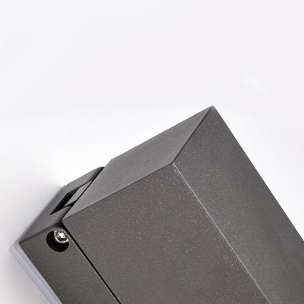 Sensor Wall Lights Outdoor Black Waterproof LED Square Light