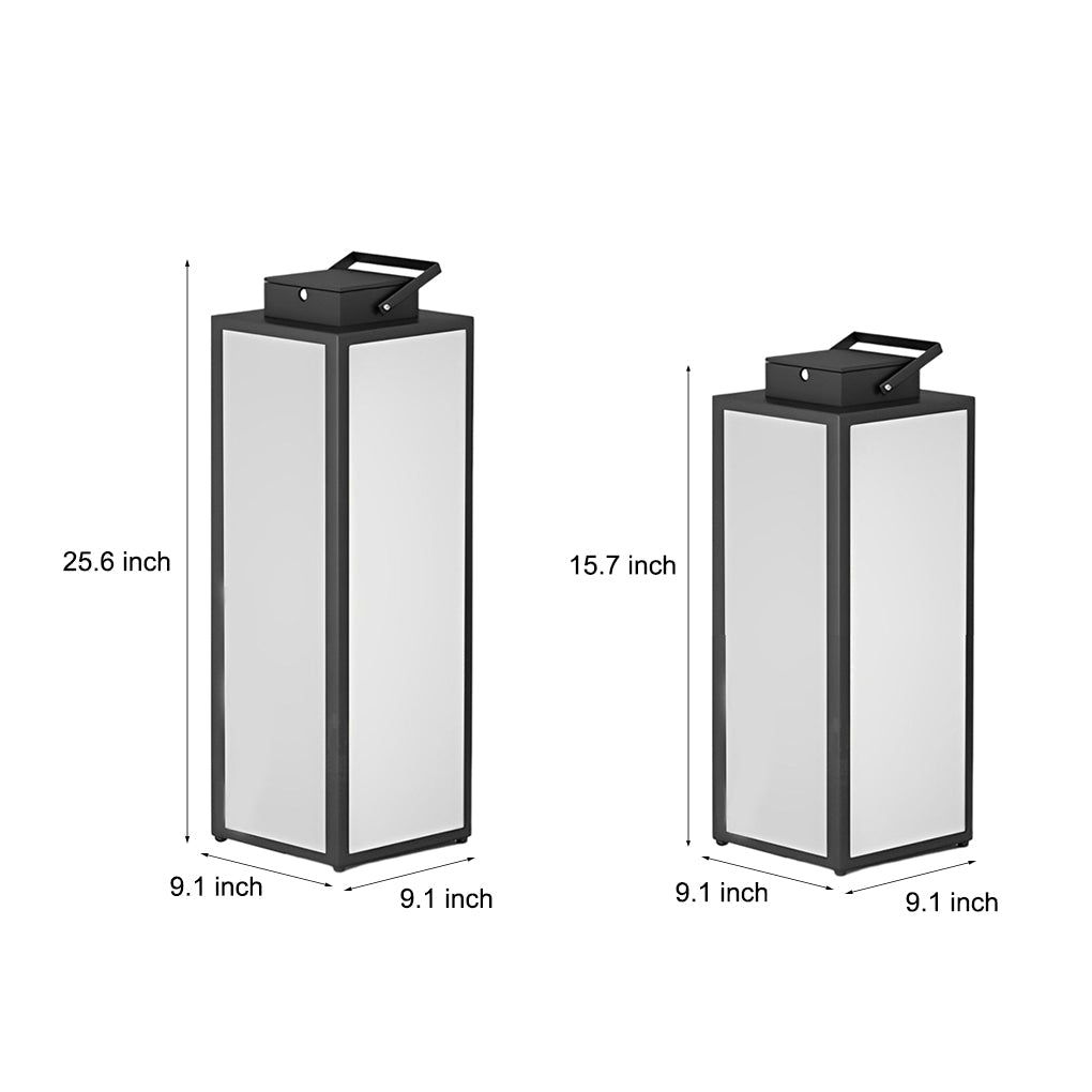 Square Handheld Lantern Portable LED Waterproof Lawn Lamp