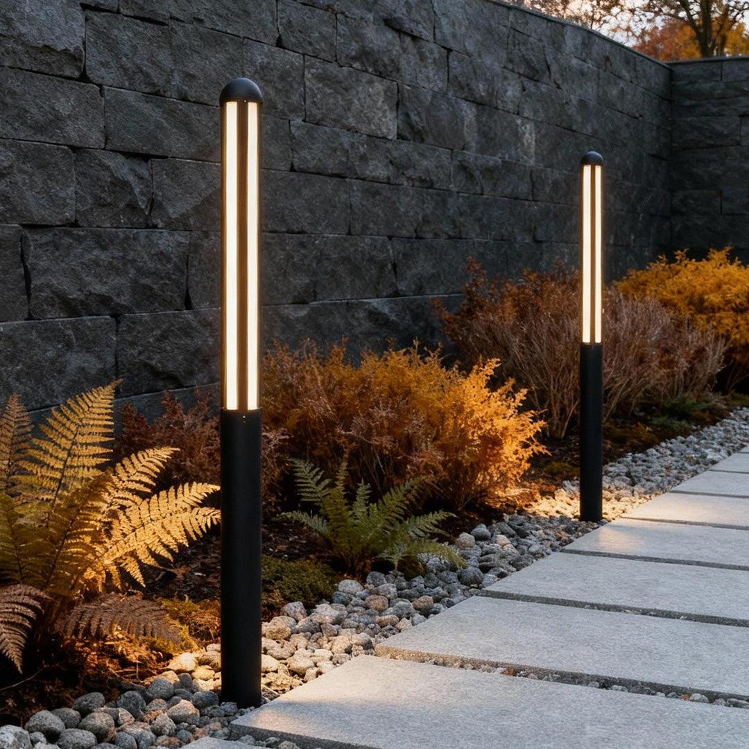 Tall Garden Bollard Light Minimalist Modern Waterproof LED Light
