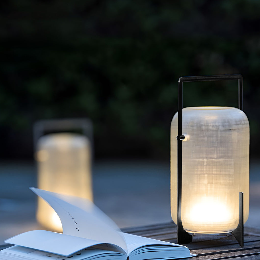 Outdoor Modern Handle Lantern Modern Waterproof LED Light