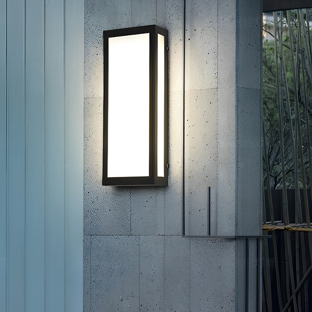 Rectangle Outdoor Wall Lighting Modern LED Waterproof Light