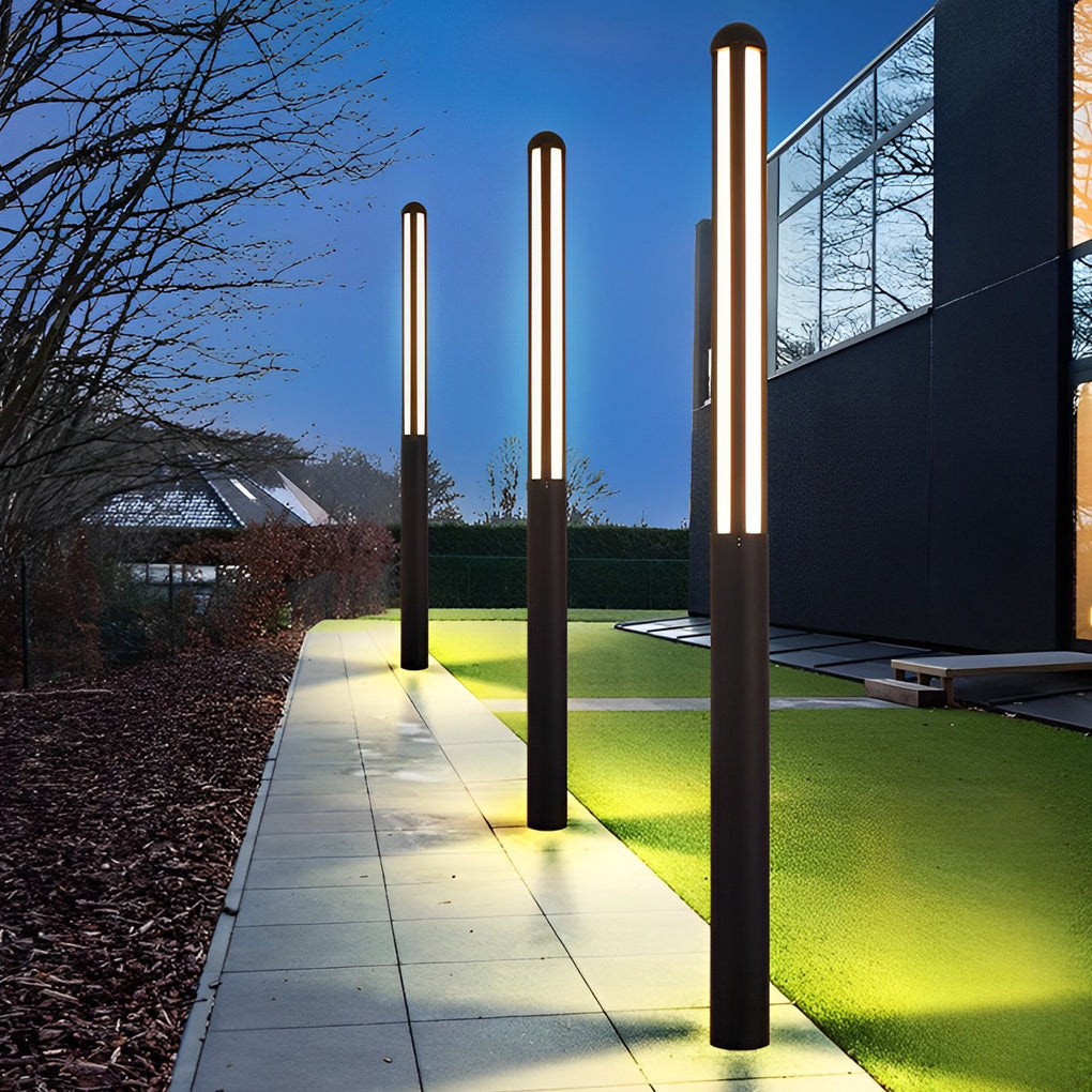 Tall Garden Bollard Light Minimalist Modern Waterproof LED Light