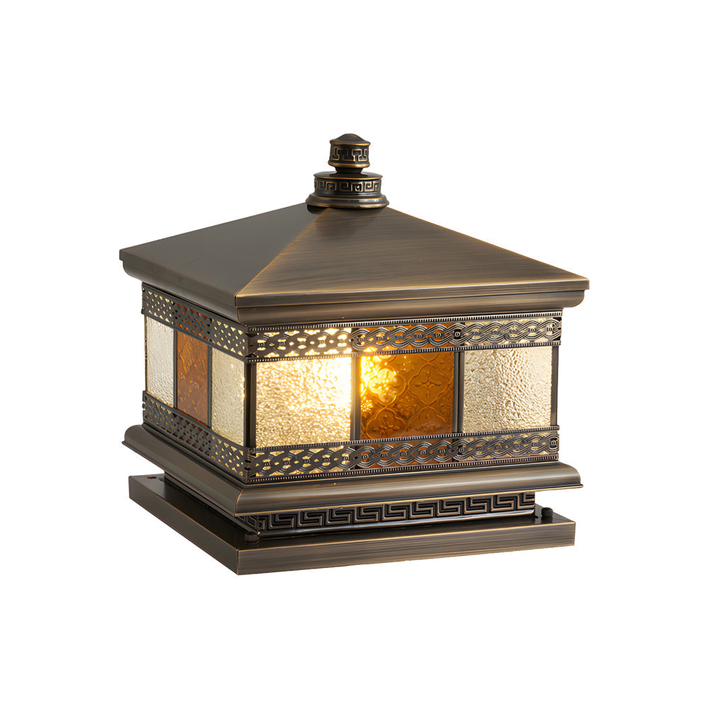 Solar Column Pillar Lights European Square Outdoor Lamp