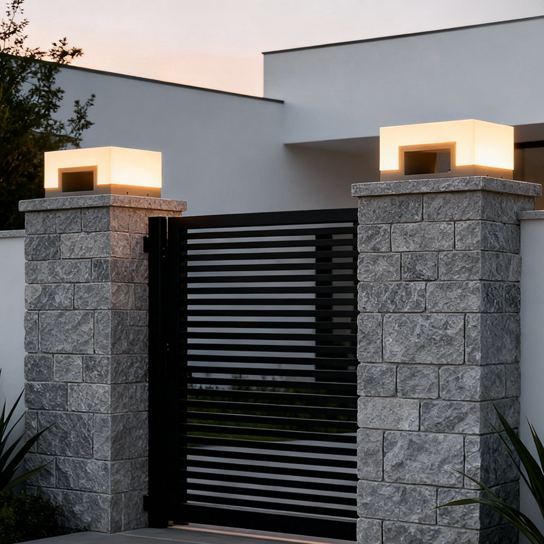 Front Lawn Lights Minimalist Square Waterproof LED Light