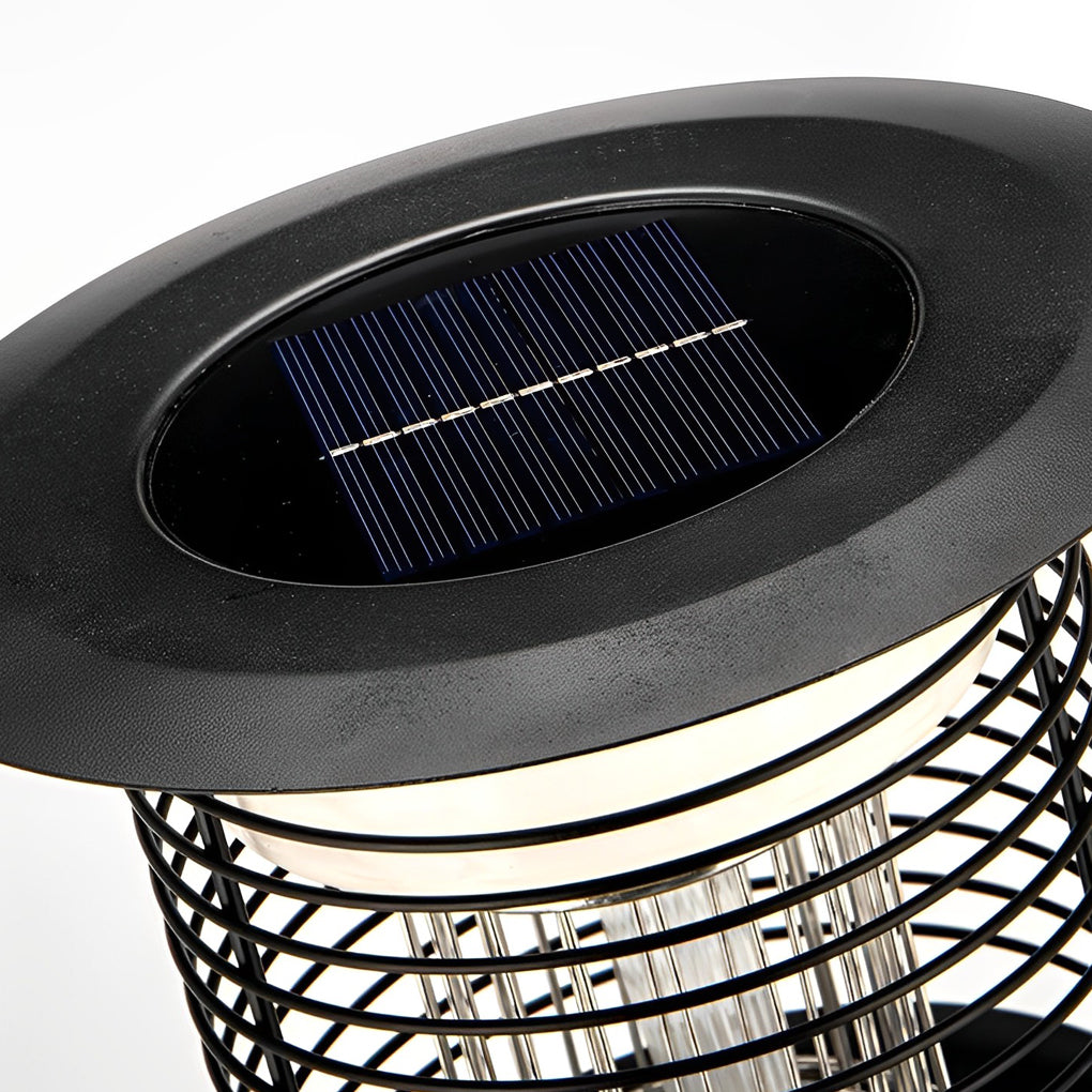 Solar Light Bug Zapper Solar Garden Purple-Light Mosquito Killer Lamp