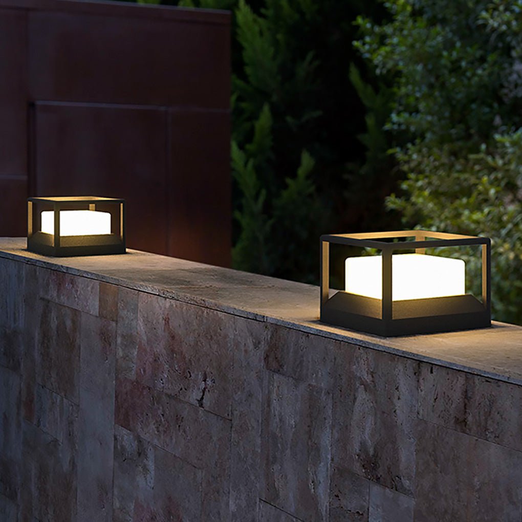 Outdoor Stone Pillar Lights Waterproof LED Landscape Light