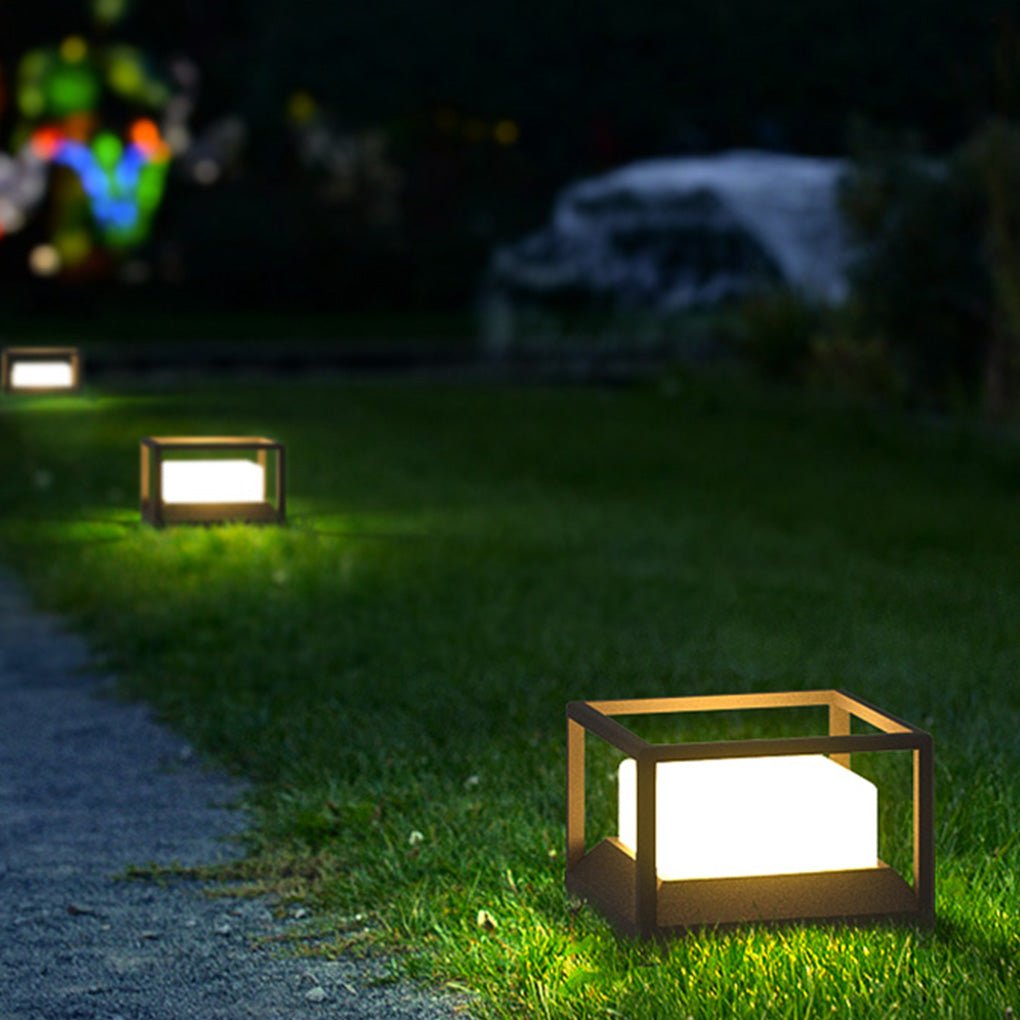 Outdoor Stone Pillar Lights Waterproof LED Landscape Light