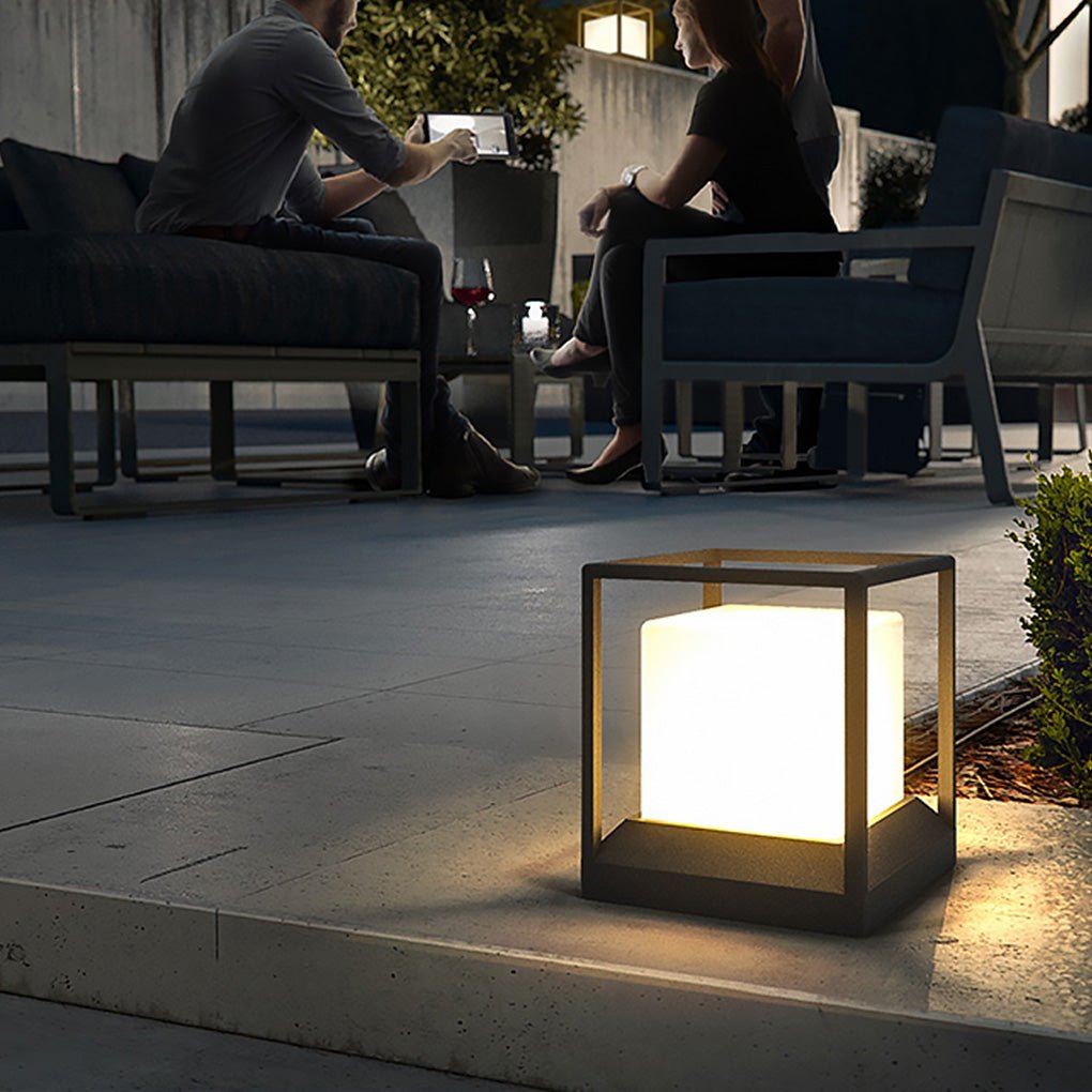 Outdoor Stone Pillar Lights Waterproof LED Landscape Light
